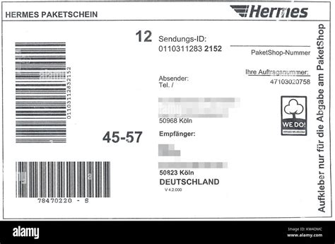 hermes versand paketaufkleber|Hermes versandkosten paket.